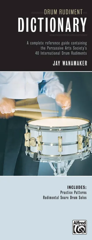 Vente Directe Alfred Publishing Drum Rudiment Dictionary - Wanamaker - Snare Drum - Book