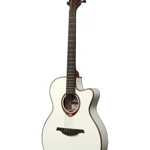 Top Vente LAG T118ASCE-IVO "TRAMONTANE" GUITARE FOLK ELECTRO SLIM BLANCHE
