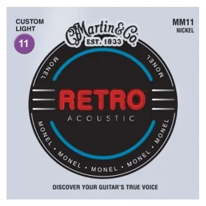 Offre Limitée MARTIN MM11 JEU CORDES FOLK RETRO CUSTOM LIGHT 11-52