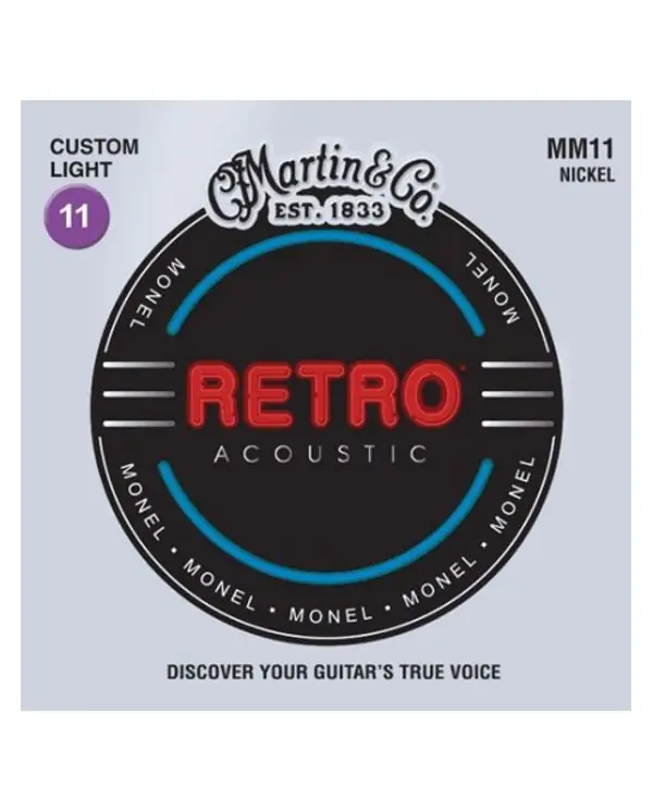 Offre Limitée MARTIN MM11 JEU CORDES FOLK RETRO CUSTOM LIGHT 11-52