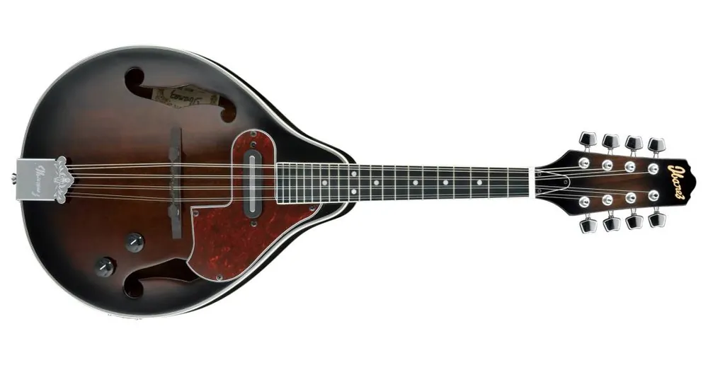 Ibanez M510E A-style Acoustic/Electric Mandolin - Dark Violin Sunburst High Gloss Haute Qualité