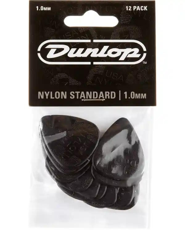 DUNLOP 44P100 NYLON STANDARD PLAYER‘S PACK DE 12 MEDIATORS 1mm Prix Réduit
