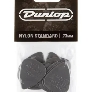 DUNLOP 44P73 NYLON STANDARD PLAYER‘S PACK DE 12 MEDIATORS 0,73mm Expédié Aujourd'hui