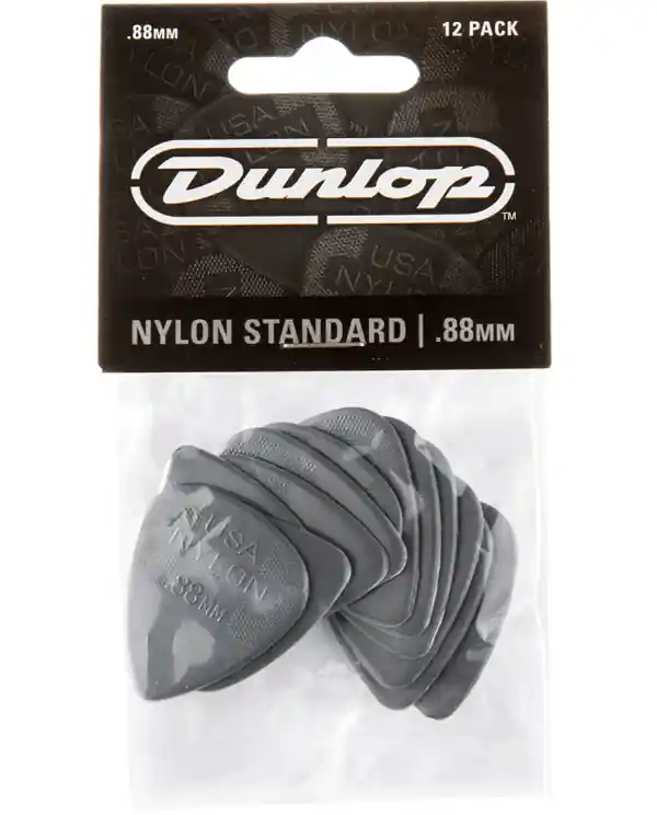 DUNLOP 44P88 NYLON STANDARD PLAYER‘S PACK DE 12 MEDIATORS 0,88mm Réduction