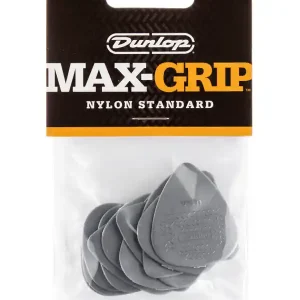 DUNLOP 449P060 MAX GRIP STANDARD PLAYER‘S PACK DE 12 MEDIATORS 0,60mm Meilleure Vente