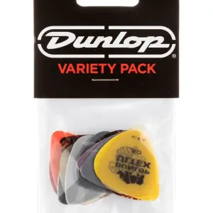 Authentique DUNLOP VARIETY PACK 12 MEDIATORS LIGHT/MEDIUM