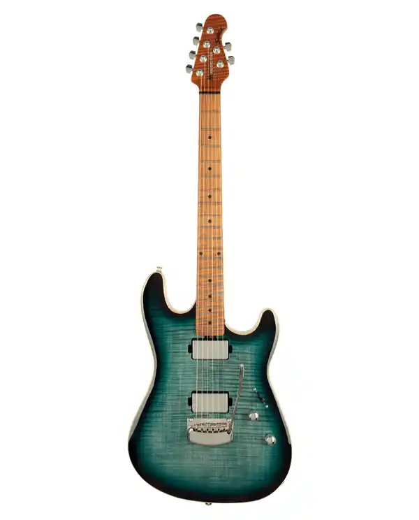MUSIC MAN SABHHT-YUBF-RMM-0-C "SABRE" GUITARE ELEC YUCATAN BLUE Satisfait Ou Remboursé