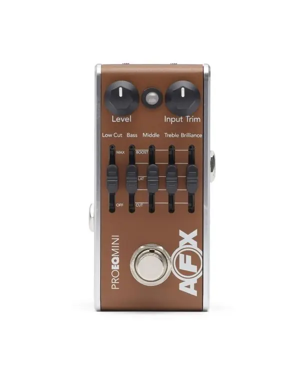 Livraison Express FISHMAN PRO-AFX-EQ2 PEDALE PREAMPLI AVEC EQUALISER GUITARE ACOUSTIQUE