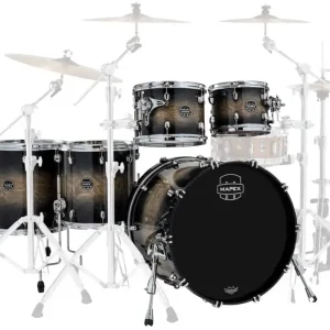 Mapex Saturn VI 5-Piece Shell Pack (22,10,12,14,16) - Black Ink Burst Prix Réduit