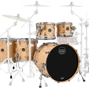 Produit De Marque Mapex Saturn VI Studioease 5-Piece Shell Pack (22,10,12,14,16) - Exotic Natural Burl