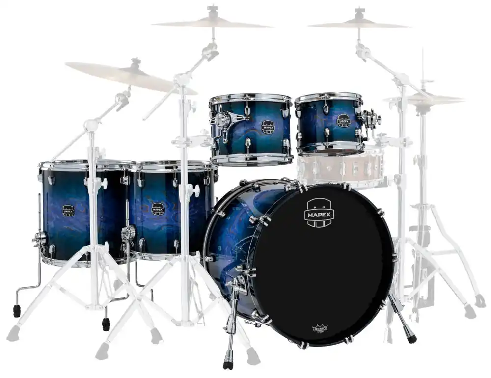 Prix Promo Mapex Saturn VI 5-Piece Shell Pack (22,10,12,14,16) - Cobalt Burst