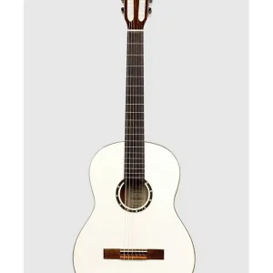 ORTEGA R121SNWH GUITARE CLASSIQUE ACOUSTIQUE BLANCHE - Table épicéa Nouveauté