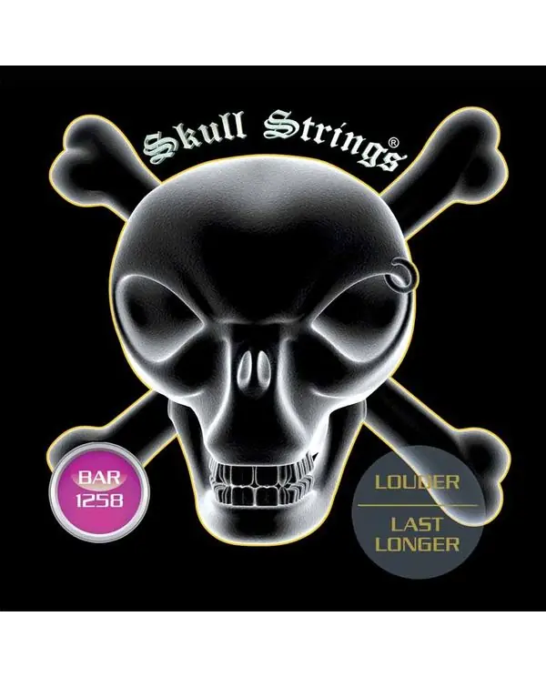Prix Choc SKULL STRINGS SKUBAR1258 JEU CORDES GUITARE ELECTRIQUE BAYTON 12-58