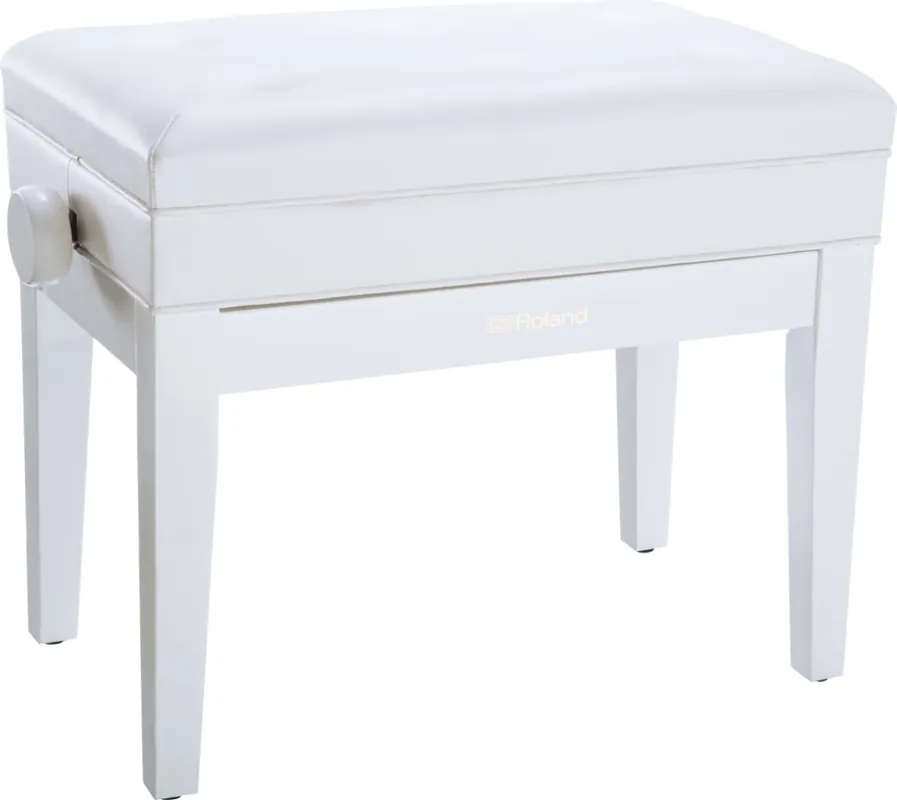 Meilleur Prix Roland RPB-400PW Adjustable Piano Bench with Storage - Polished White