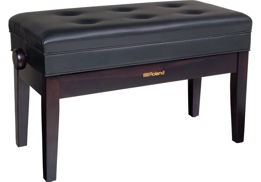 Bon Plan Roland RPB-D400RW Adjustable Duet Piano Bench with Storage - Rosewood