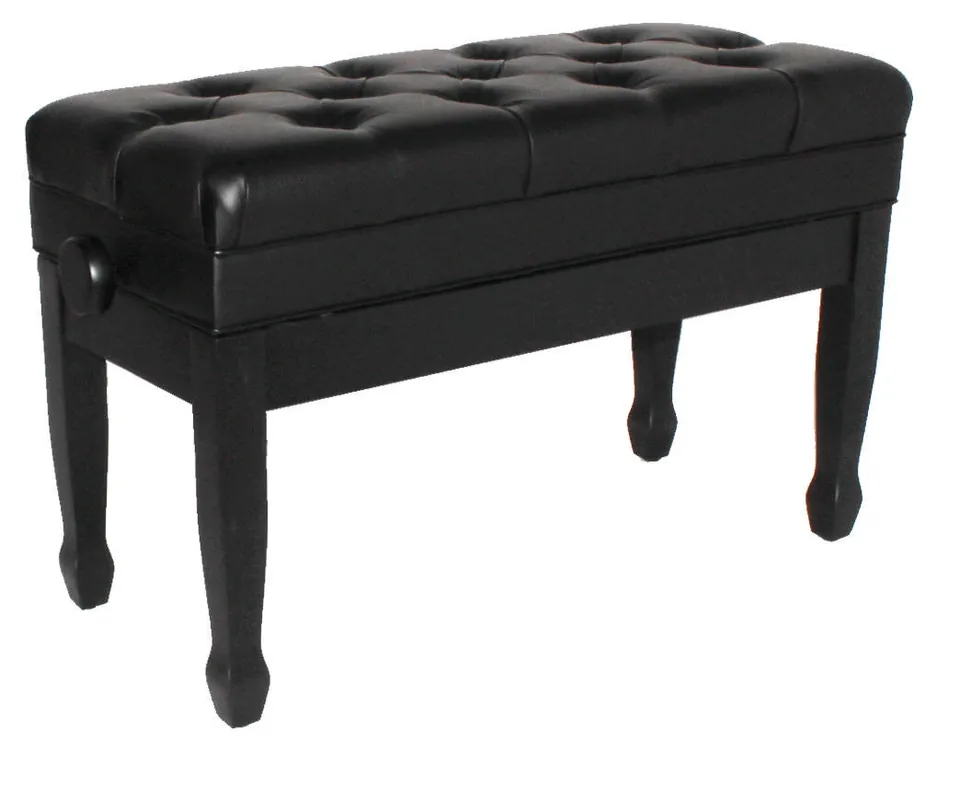 Quantité Limitée Benchworld MAESTRO 1G SE Adjustable Piano Bench - Satin Ebony