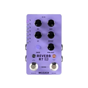Top Vente MOOER R7REVERBX2 PÉDALE D‘EFFET