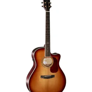CORT GOLDA8BLB "GOLD A8" GUITARE FOLK ELECTRO LIGHT BURST + étui Achat Immédiat