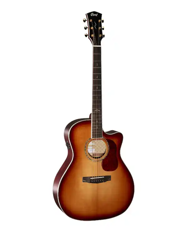 CORT GOLDA8BLB "GOLD A8" GUITARE FOLK ELECTRO LIGHT BURST + étui Achat Immédiat