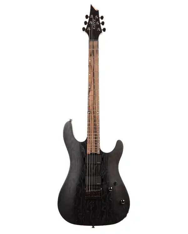 CORT KX500ET-EBK "ETCHED" GUITARE ELECTRIQUE NOIRE SABLÉE Seulement Aujourd'hui