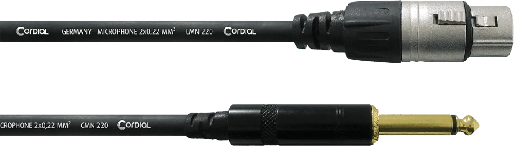 Promotion Cordial CCM10FP REAN XLR fem. / Jack 2 points - 10 m