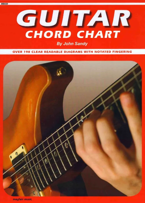 Mayfair Music Guitar Chord Chart - Sandy - Guitar Paiement Sécurisé