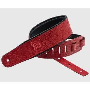 ORTEGA OSBY-3 COURROIE GUITARE CUIR BYZANTYNE FIRE Authentique