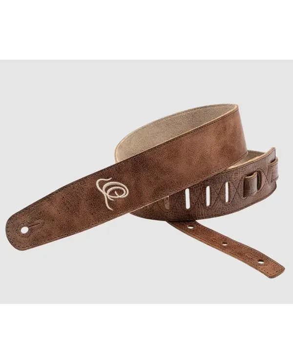 Populaire ORTEGA OSSU-40 COURROIE GUITARE SUEDE COGNAC