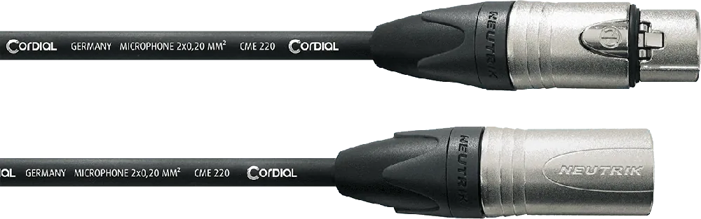 Cordial CXM5FM NEUTRIK XLR NC3 XX m/f - 5 m Commande En Gros