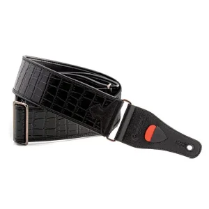 Expédition Rapide RIGHTON STRAPS ALLIGATOR-BK COURROIE VEGAN ALLIGATOR NOIR