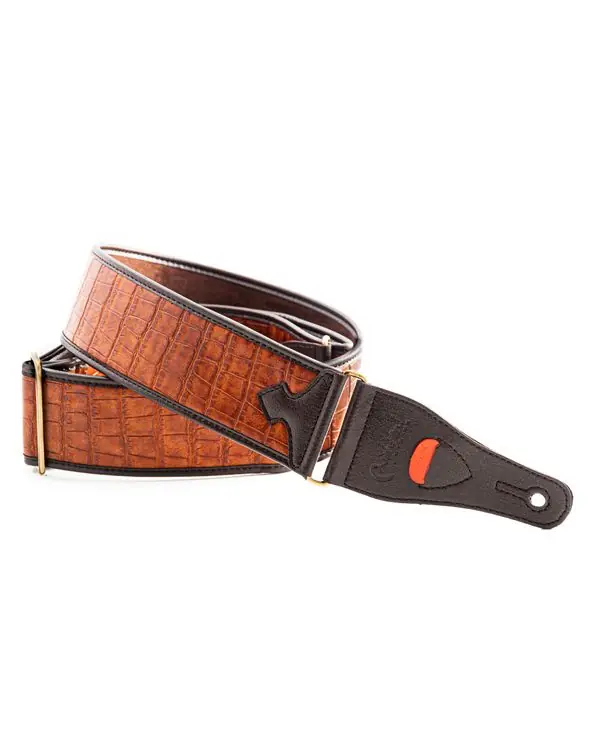 Expédition Rapide RIGHTON STRAPS ALLIGATOR-WD COURROIE VEGAN ALLIGATOR WOODY