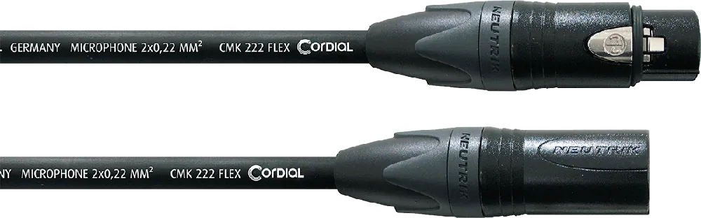Retour Gratuit Cordial CPM6FM-FLEX NEUTRIK XLR m/f - 6 m