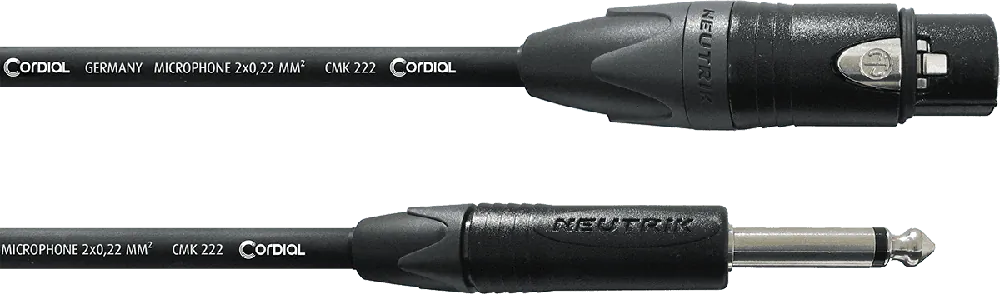 Solde Cordial CPM FP NEUTRIK XLR fem. / Jack 2 points - 2,5 m