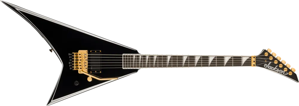 Jackson Guitars Concept Series Limited Edition Rhoads RR24 FR H, Ebony Fingerboard - Black with White Pinstripes Super Prix