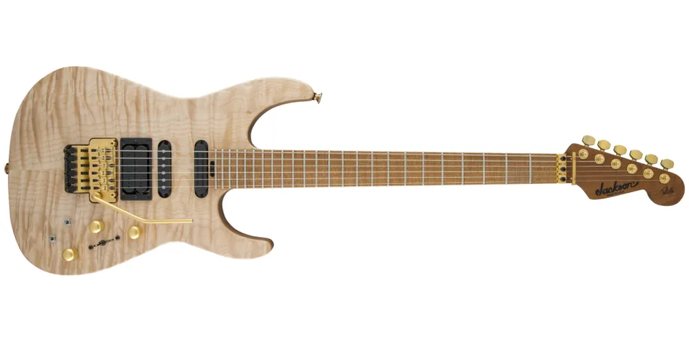 Jackson Guitars USA Signature Phil Collen PC1 Satin Stain, Caramelized Flame Maple Fingerboard - Satin Au Natural Meilleur Prix