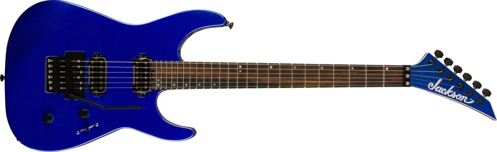 Jackson Guitars American Series Virtuoso, Streaked Ebony Fingerboard - Mystic Blue Prix Bas