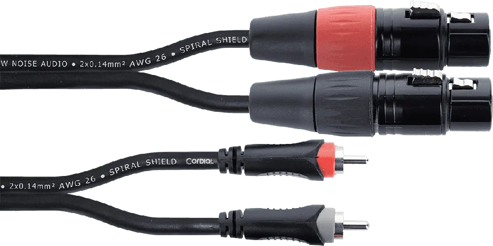 Cordial EU1.5FC 2 RCA/2 XLR femelles - 1,5m Marque
