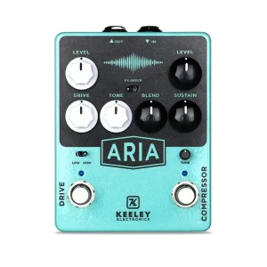 Usine Directe KEELEY KARIA PÉDALE D‘EFFET ARIA COMPRESSOR OVERDRIVE