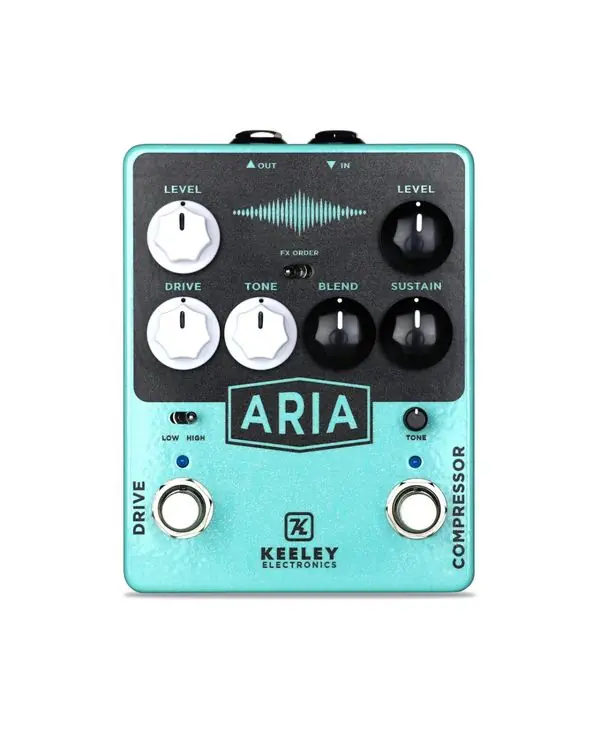 Usine Directe KEELEY KARIA PÉDALE D‘EFFET ARIA COMPRESSOR OVERDRIVE