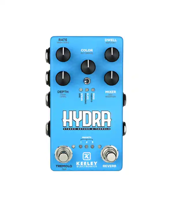 Achat Immédiat KEELEY KHYDRA PÉDALE D‘EFFET REVERB TREMOLO