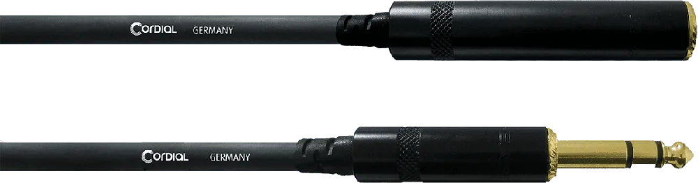 Cordial CFM7.5VK Jack stéréo m./Jack f. - 7,5 m Soldes