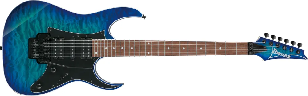 Ibanez RG450QM Quilted Maple Electric Guitar with Black Hardware - Sapphire Blue Commander Maintenant