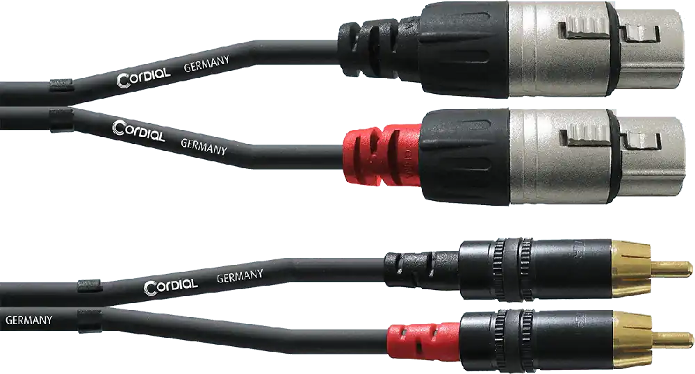 Dernière Chance Cordial CFU1.5FC 2 RCA/2 XLR femelles - 1.5m