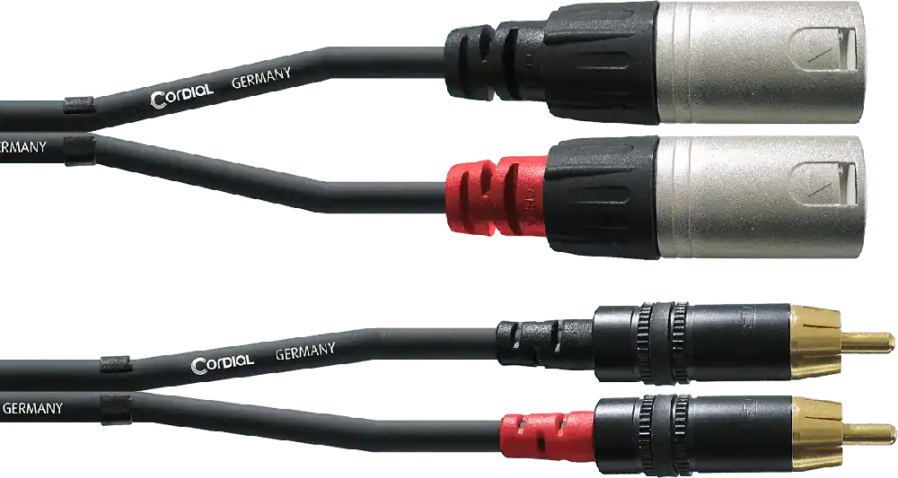 Prix Promo Cordial CFU1.5MC RCA/2 XLR mâles - 1.5m