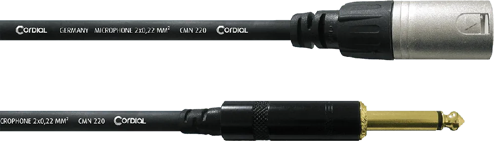 Petit Prix Cordial CCM7.5MP XLR mâle / Jack mâle mono - 7,5m