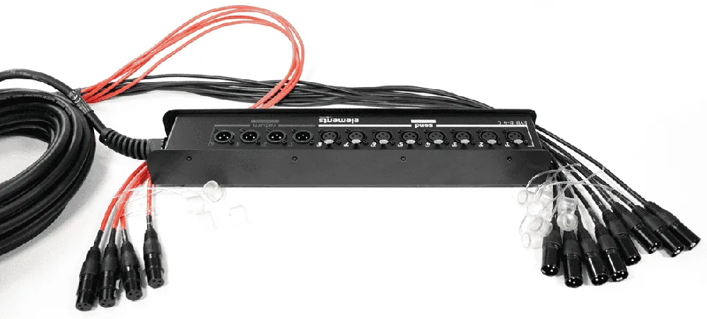 Authentique Cordial EYB8-4C30 XLR 8 entrées/4 sorties - 30m