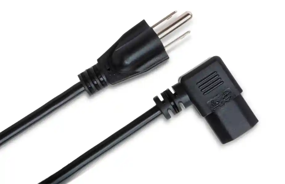 Hosa Right Angle, Power Cord, Grounded, 8 Ft. Nouveauté