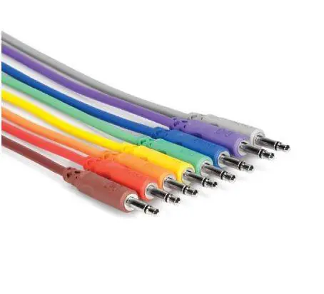Hosa CMM-830 3.5mm Unbalanced Patch Cables, 12‘‘ (8 Pack) Offre Exclusive
