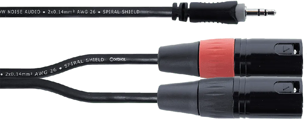Certifié Cordial EY1WMM Mini-Jack / XLR - Mini-J. st./2 XLR mâles - 1m