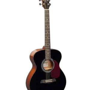 Commande En Gros BRUNSWICK BF200BK GUITARE FOLK ACOUSTIQUE GRAND AUDITORIUM NOIRE